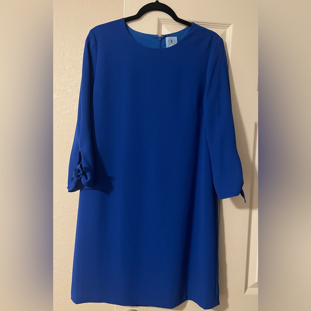 CeCe Royal Blue Long Sleeve Dress